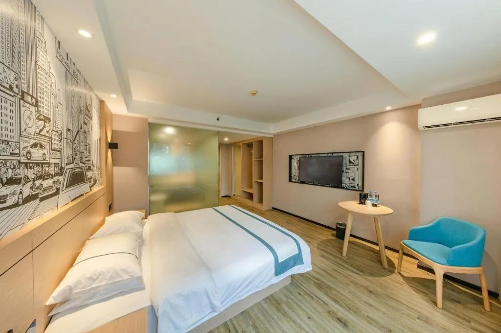 Bed in City Comfort Inn Beijing Capital Airport Shunyi Metro Station