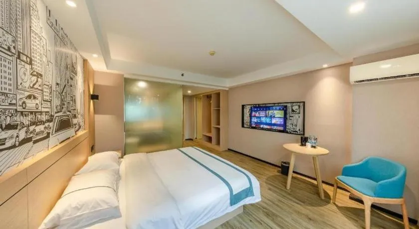Bed in City Comfort Inn Beijing Capital Airport Shunyi Metro Station