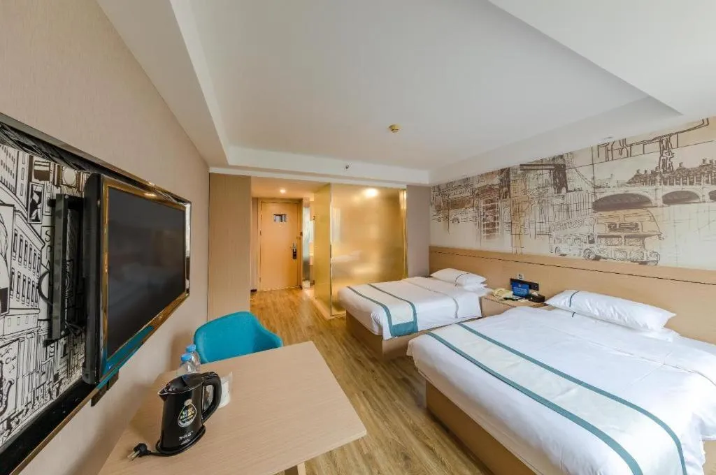 Bed in City Comfort Inn Beijing Capital Airport Shunyi Metro Station