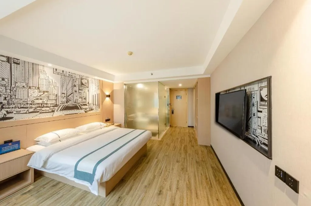 Bed in City Comfort Inn Beijing Capital Airport Shunyi Metro Station