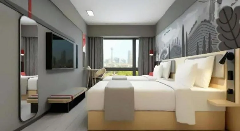 Bed in Borrman Hotel Suzhou Wujiang Zhongshan North Road Pedestrian Street