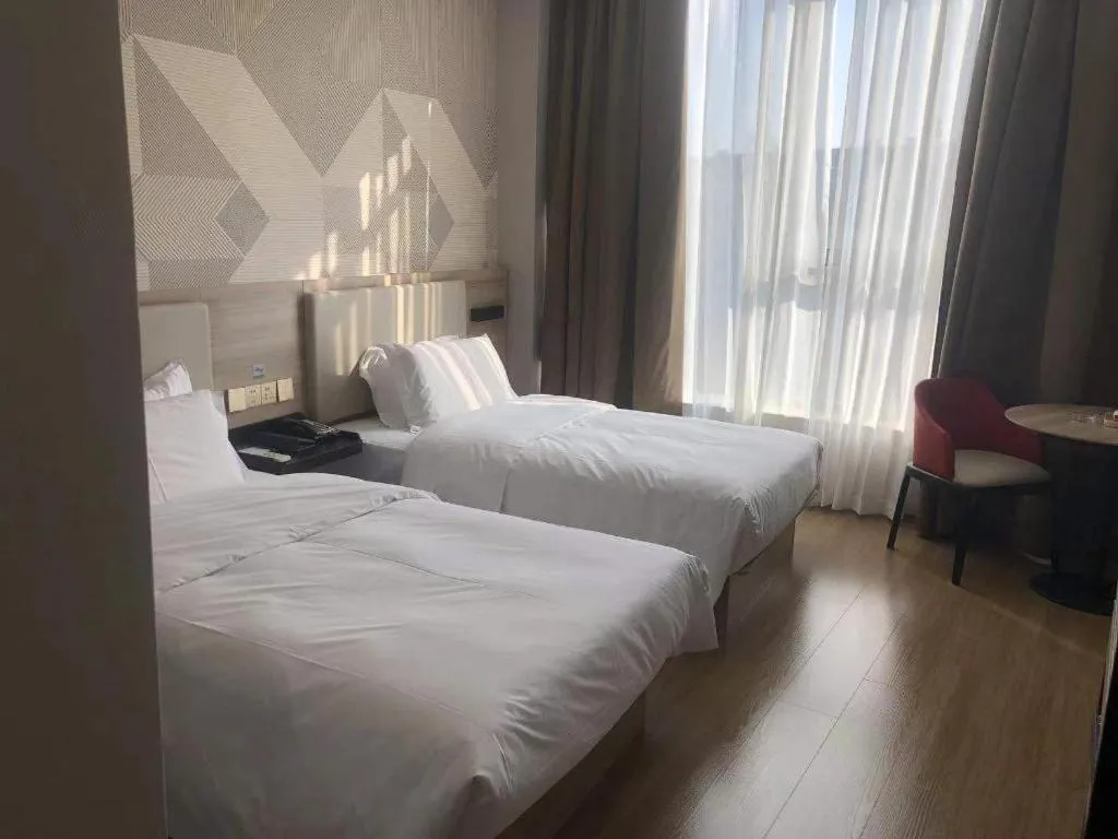 Bed in Borrman Hotel Suzhou Wujiang Zhongshan North Road Pedestrian Street