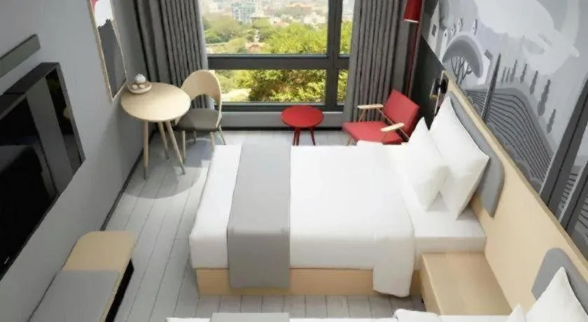 Bed in Borrman Hotel Suzhou Wujiang Zhongshan North Road Pedestrian Street