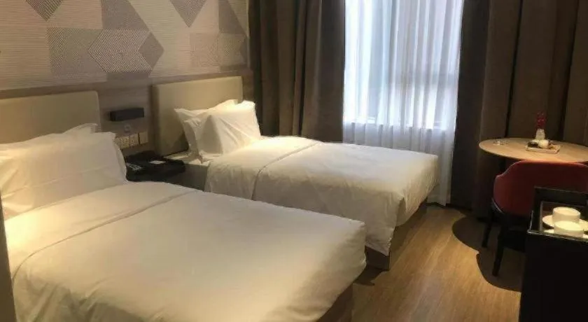 Bed in Borrman Hotel Suzhou Wujiang Zhongshan North Road Pedestrian Street