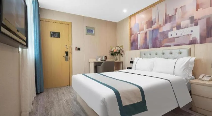 Bed in City Comfort Inn Quanzhou Jinjiang Airport Yangguang Food Street