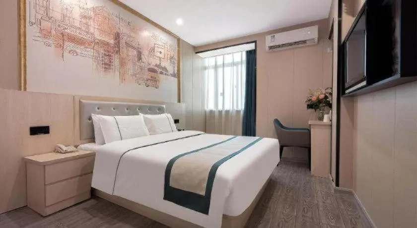 Bed in City Comfort Inn Quanzhou Jinjiang Airport Yangguang Food Street