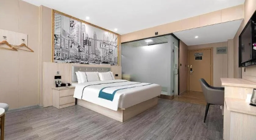 Bed in City Comfort Inn Quanzhou Jinjiang Airport Yangguang Food Street