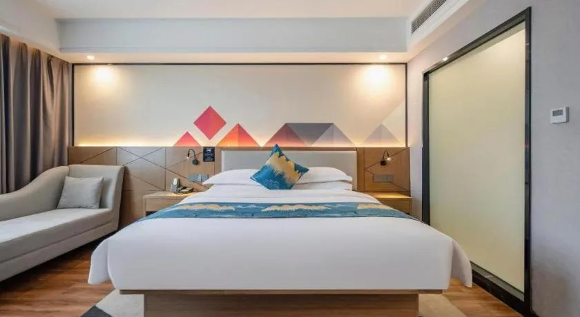 Bed in Borrman Hotel Nanning Anji Passenger Station Xijin Metro Station