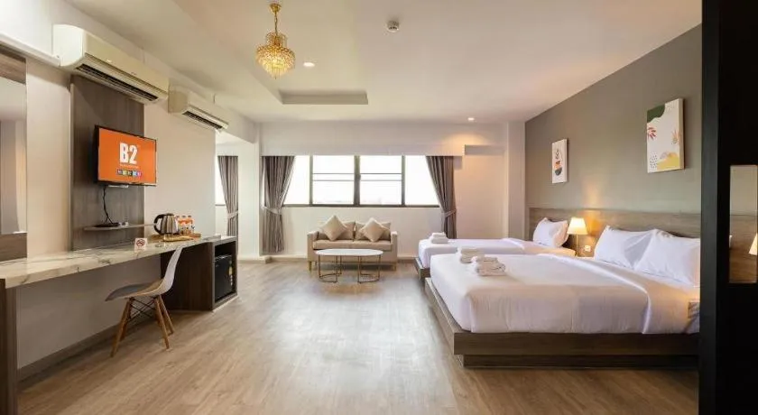 Bed in B2 Lampang Boutique & Budget Hotel