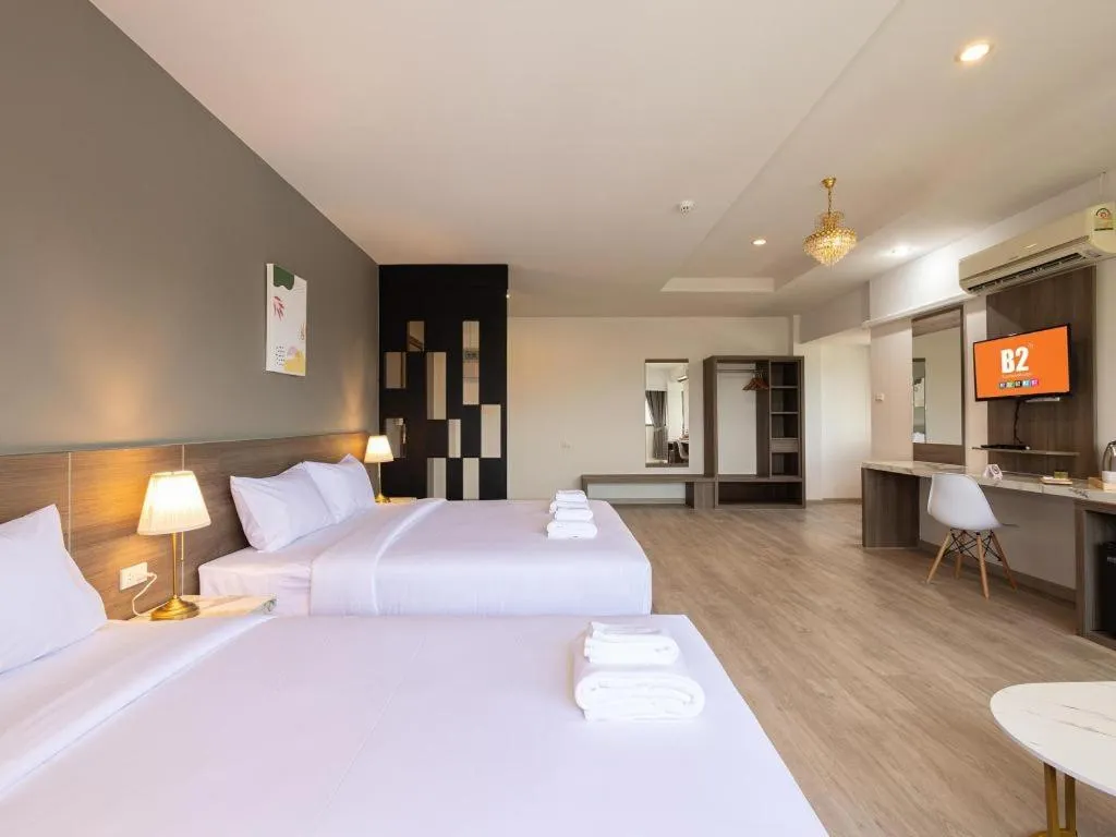 Bed in B2 Lampang Boutique & Budget Hotel