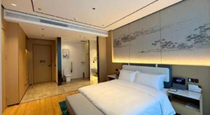 Bed in Ramada Encore by Wyndham Jinan Shanghe