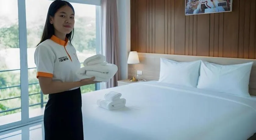 Bed in B2 Nakhon Sawan Boutique & Budget Hotel