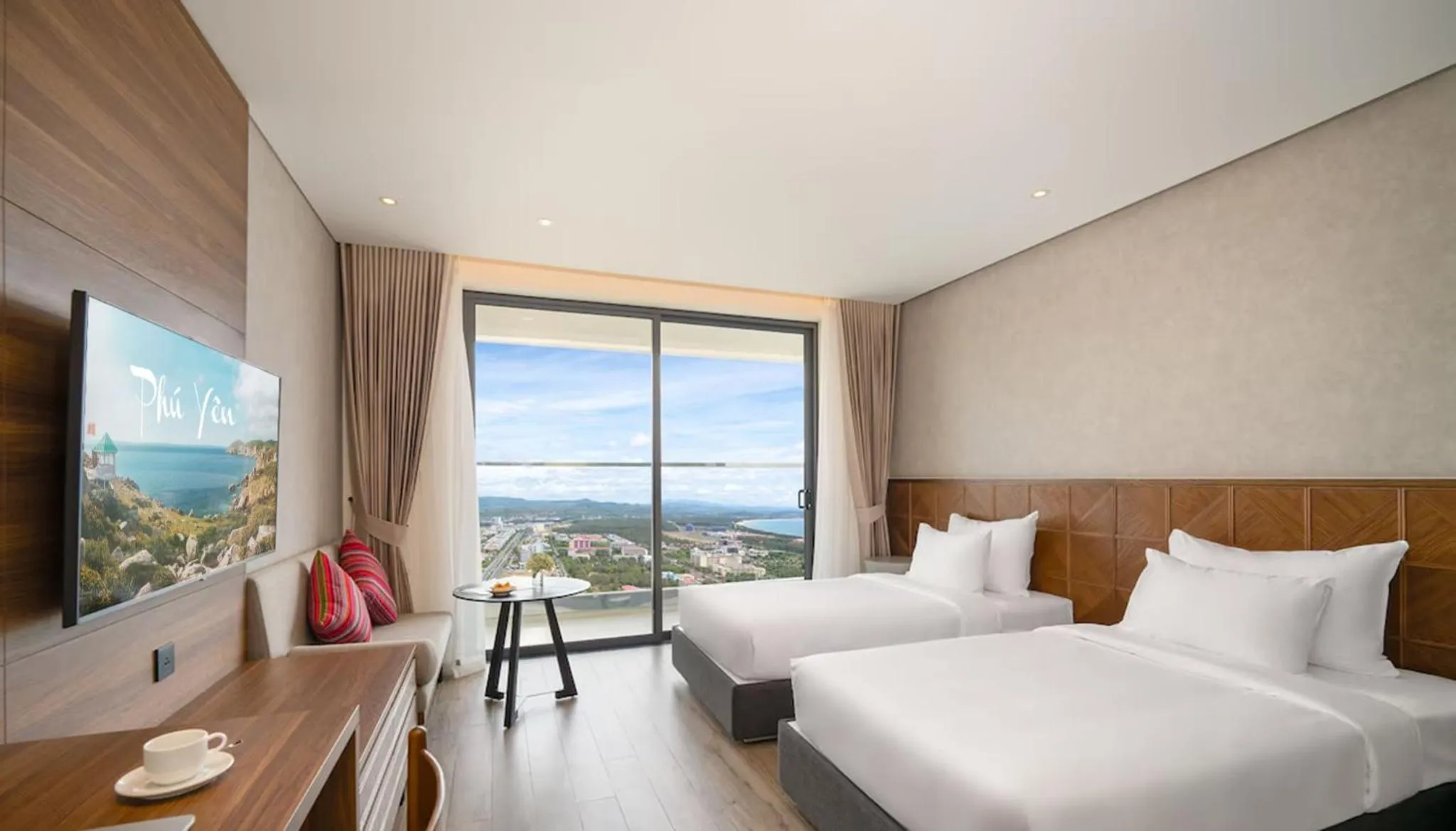 Bed in Apec Mandala Hotel & Apartment Tuy Hòa