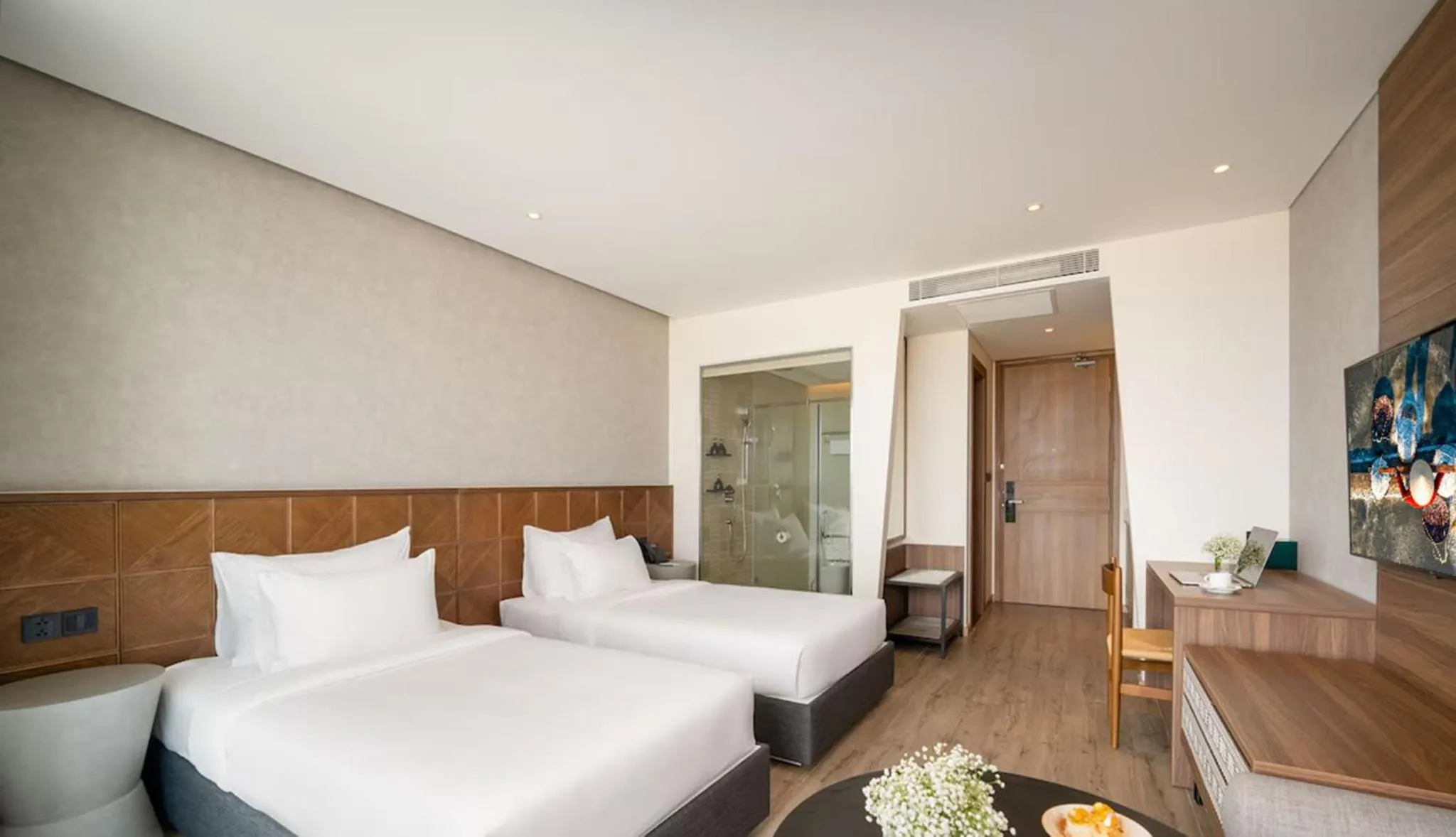 Bed in Apec Mandala Hotel & Apartment Tuy Hòa