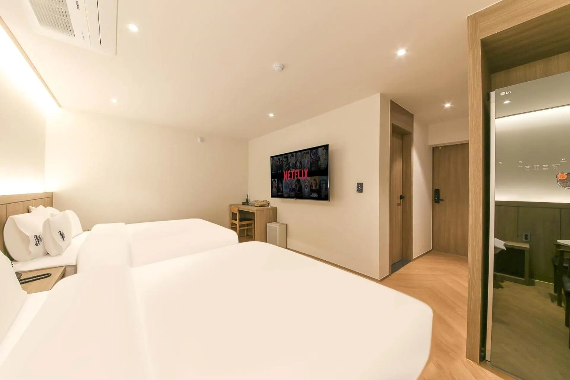 Bed in Hound Hotel Jeonju Deokjin