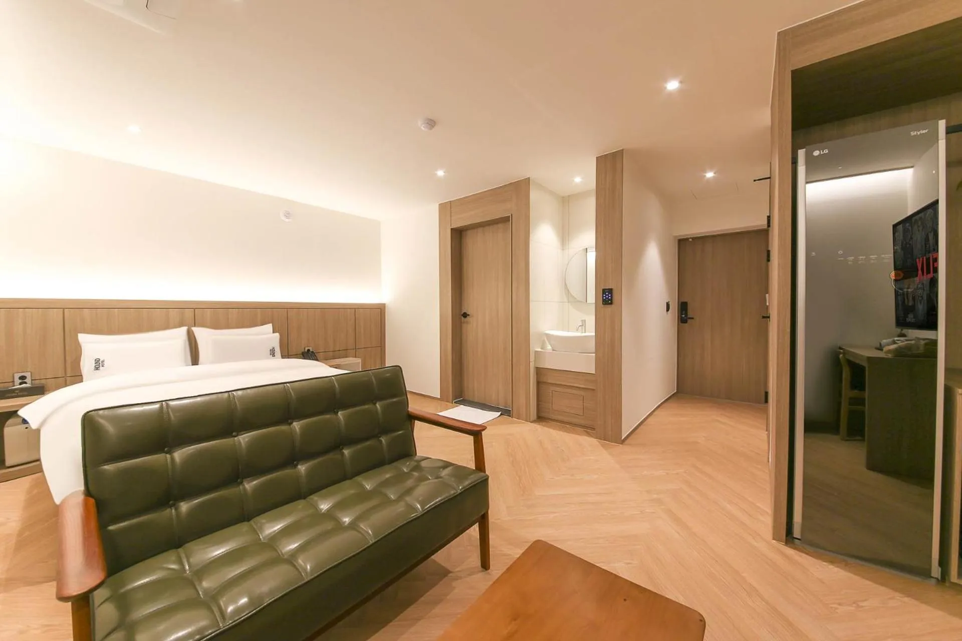 Bed in Hound Hotel Jeonju Deokjin