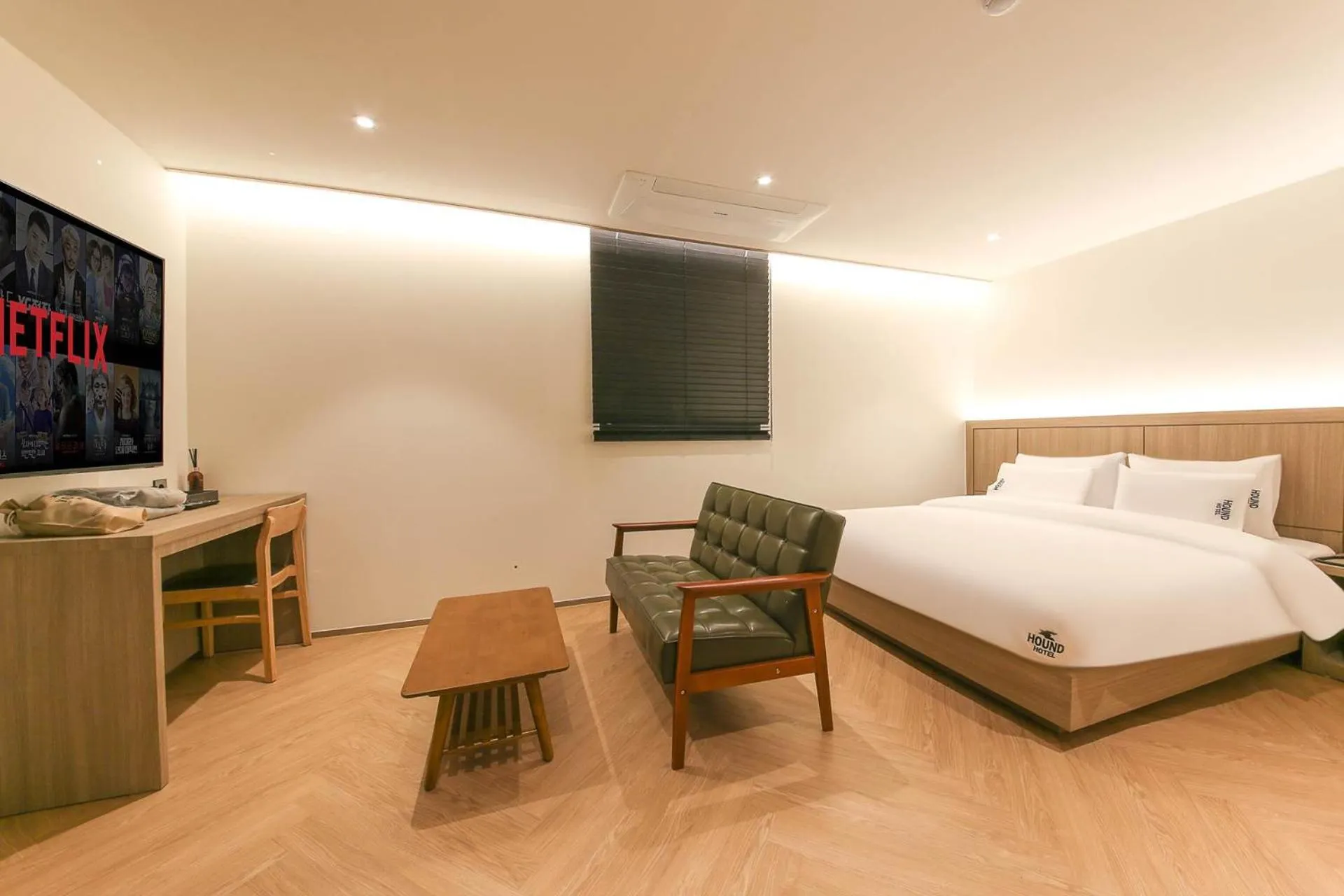 Bed in Hound Hotel Jeonju Deokjin