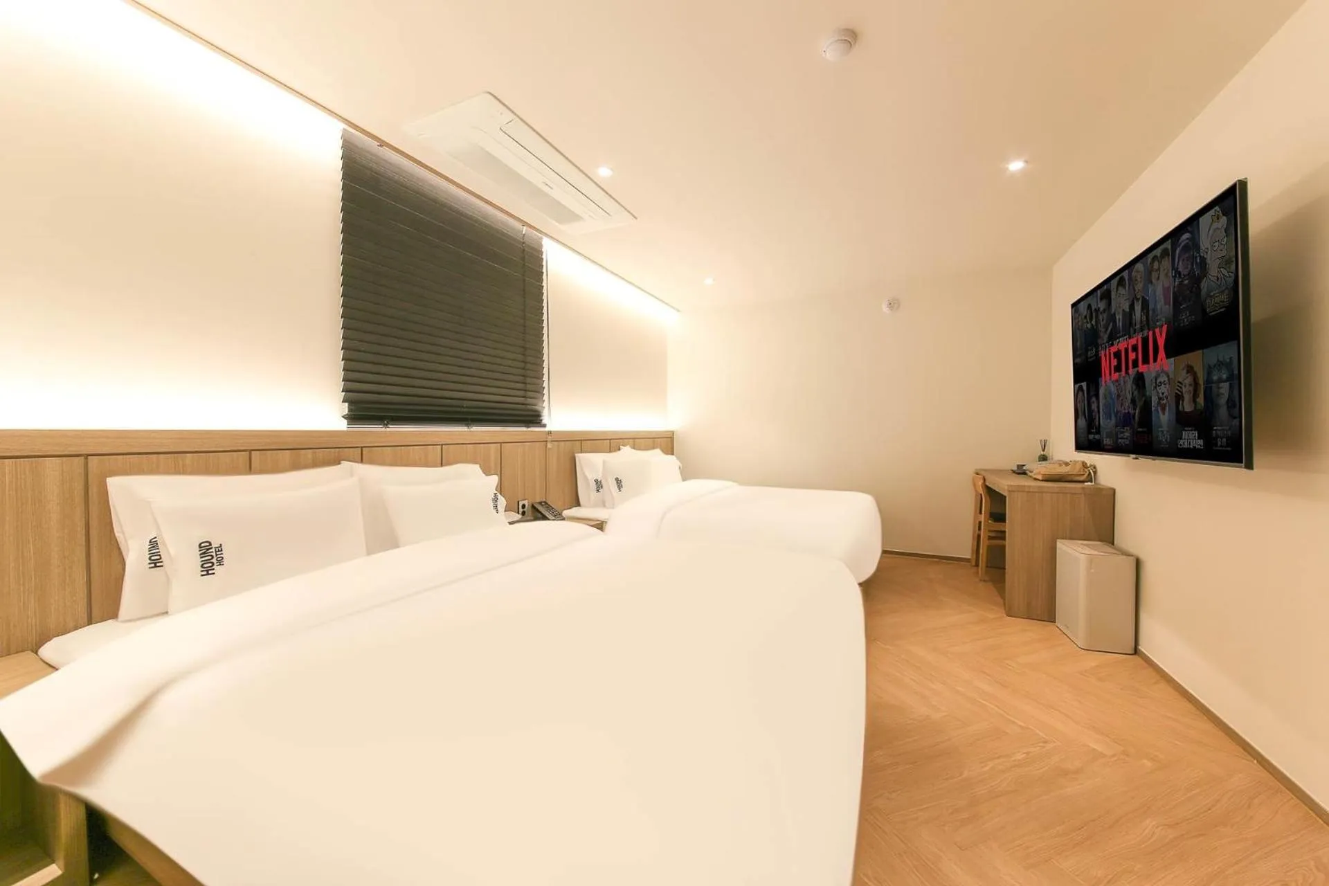 Bed in Hound Hotel Jeonju Deokjin