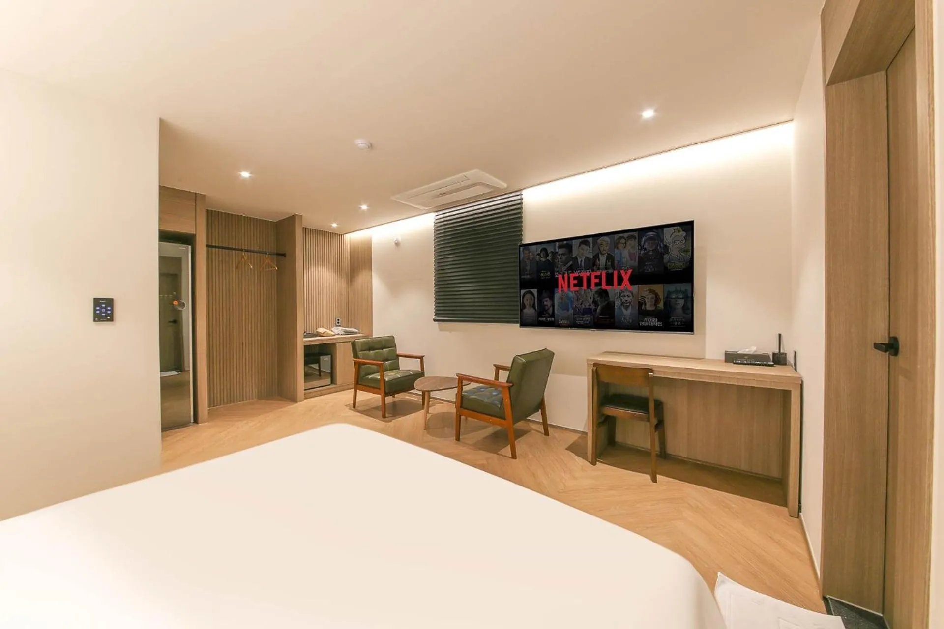 Bed in Hound Hotel Jeonju Deokjin