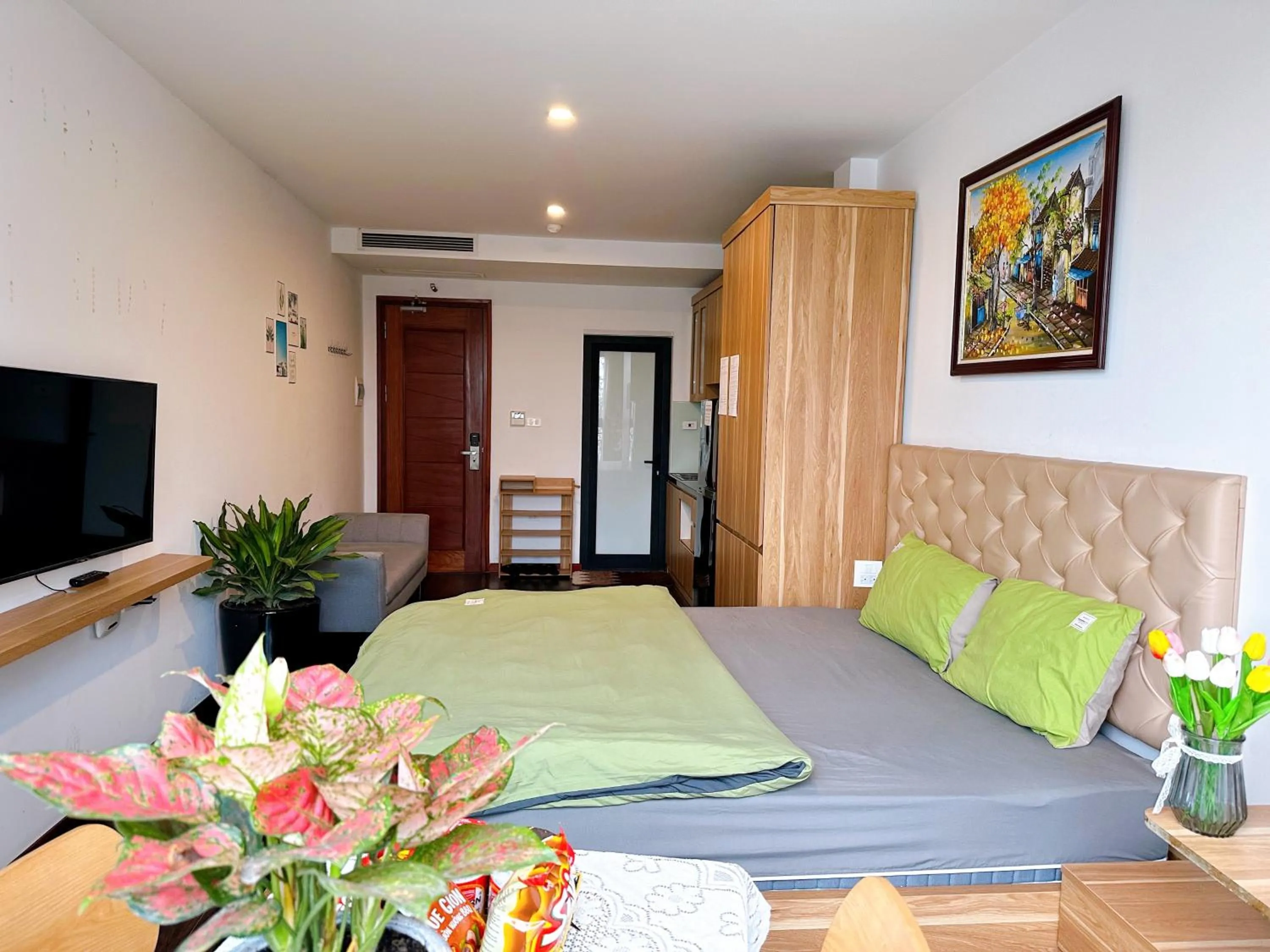 Bed in WINDY LAKEVIEW STUDIO HA NOI