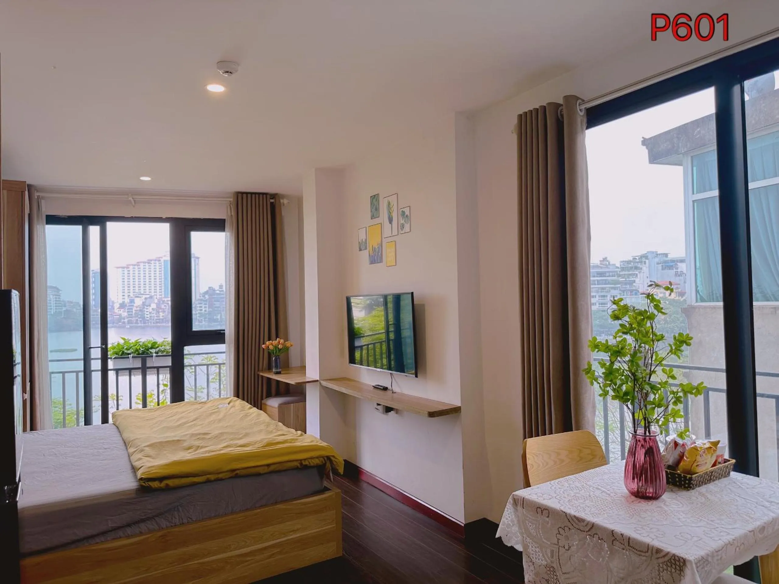 Bed in WINDY LAKEVIEW STUDIO HA NOI