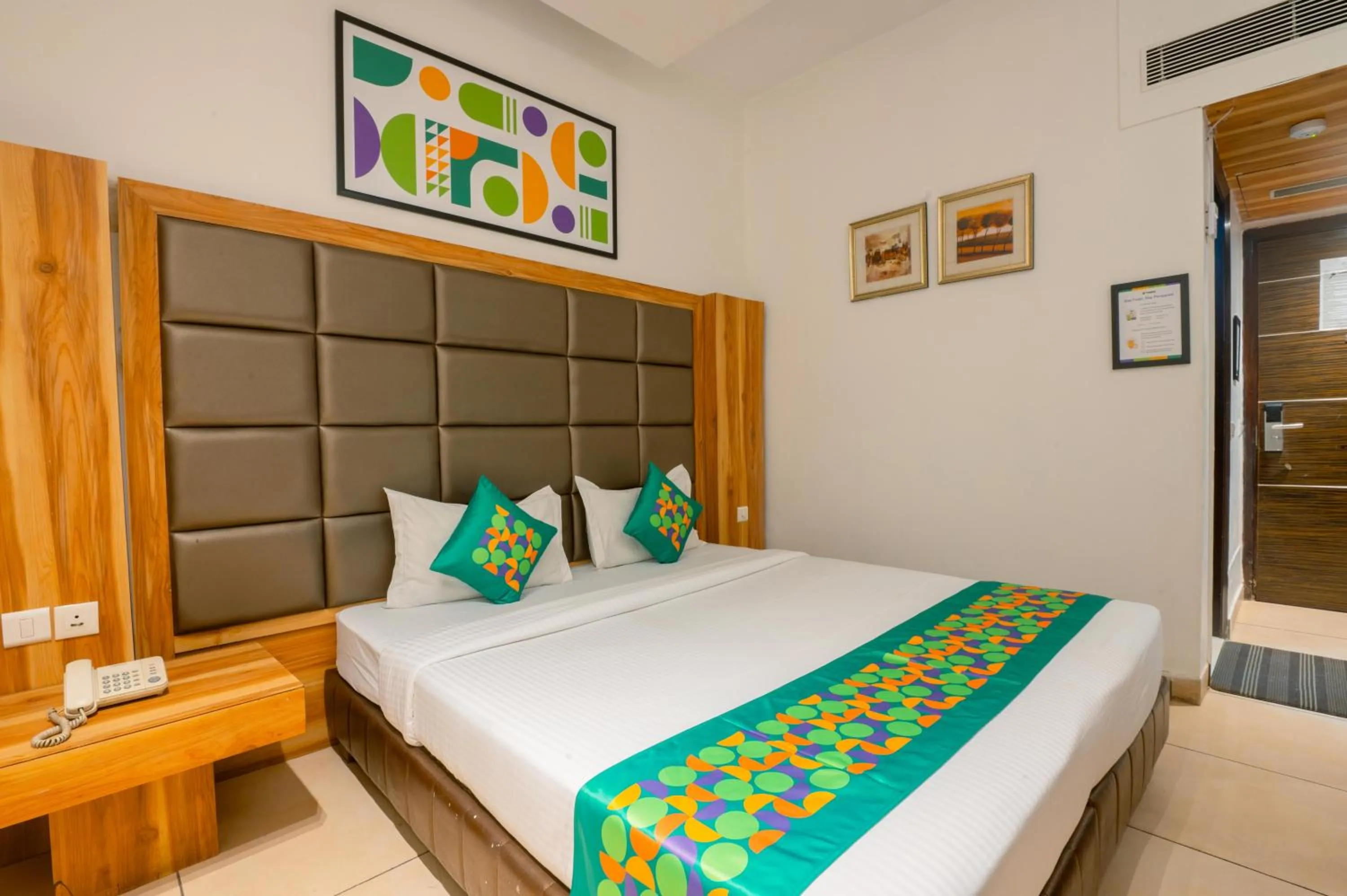 Bedroom, Bed in Treebo Twin Tree