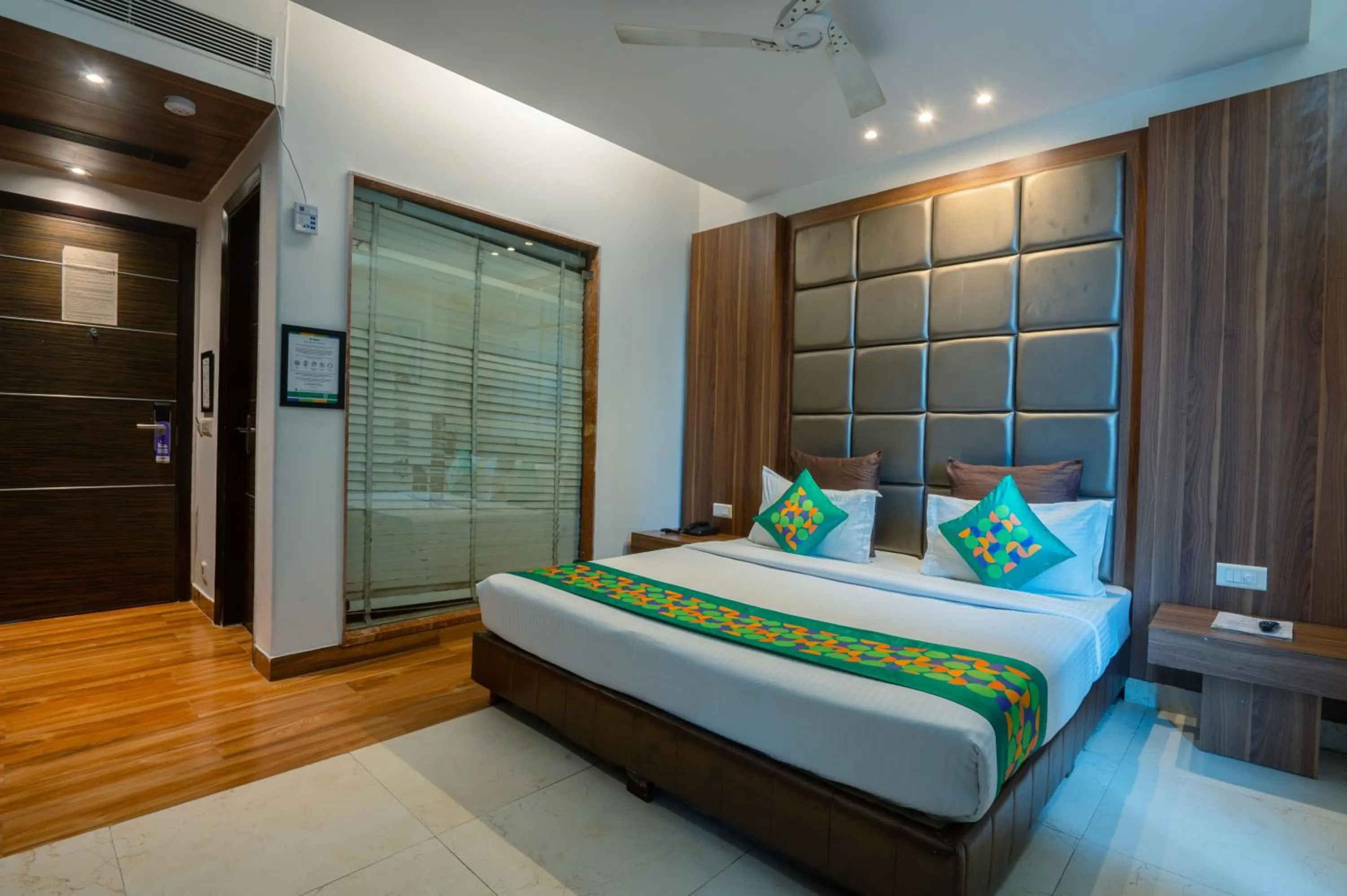 Bedroom, Bed in Treebo Twin Tree