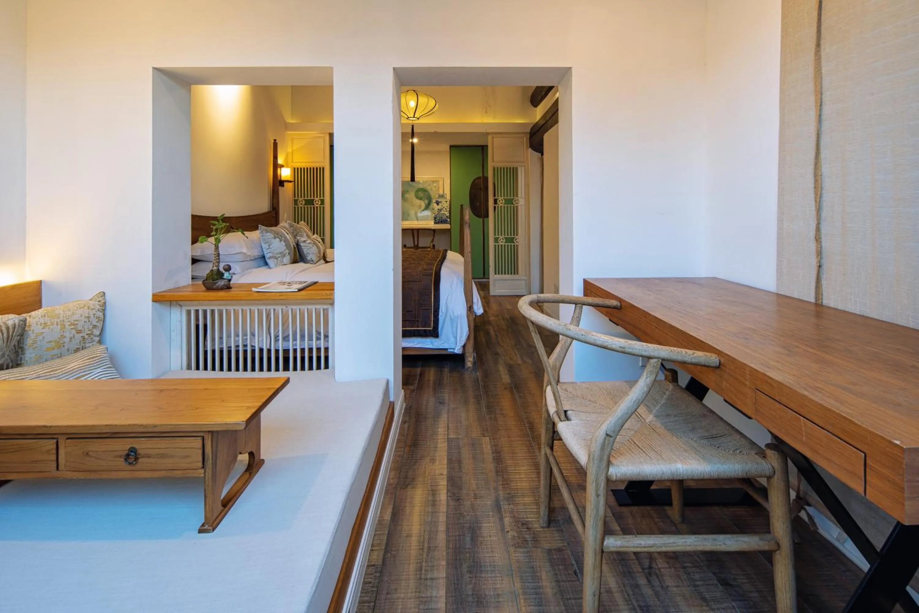 Bed in Beijing Le Zai Nan Luo Gu Xiang Wang Fu Jing Forbidden City Courtyard Hotel&Free laundry service&Free coffee &Paid Dumpling experience service