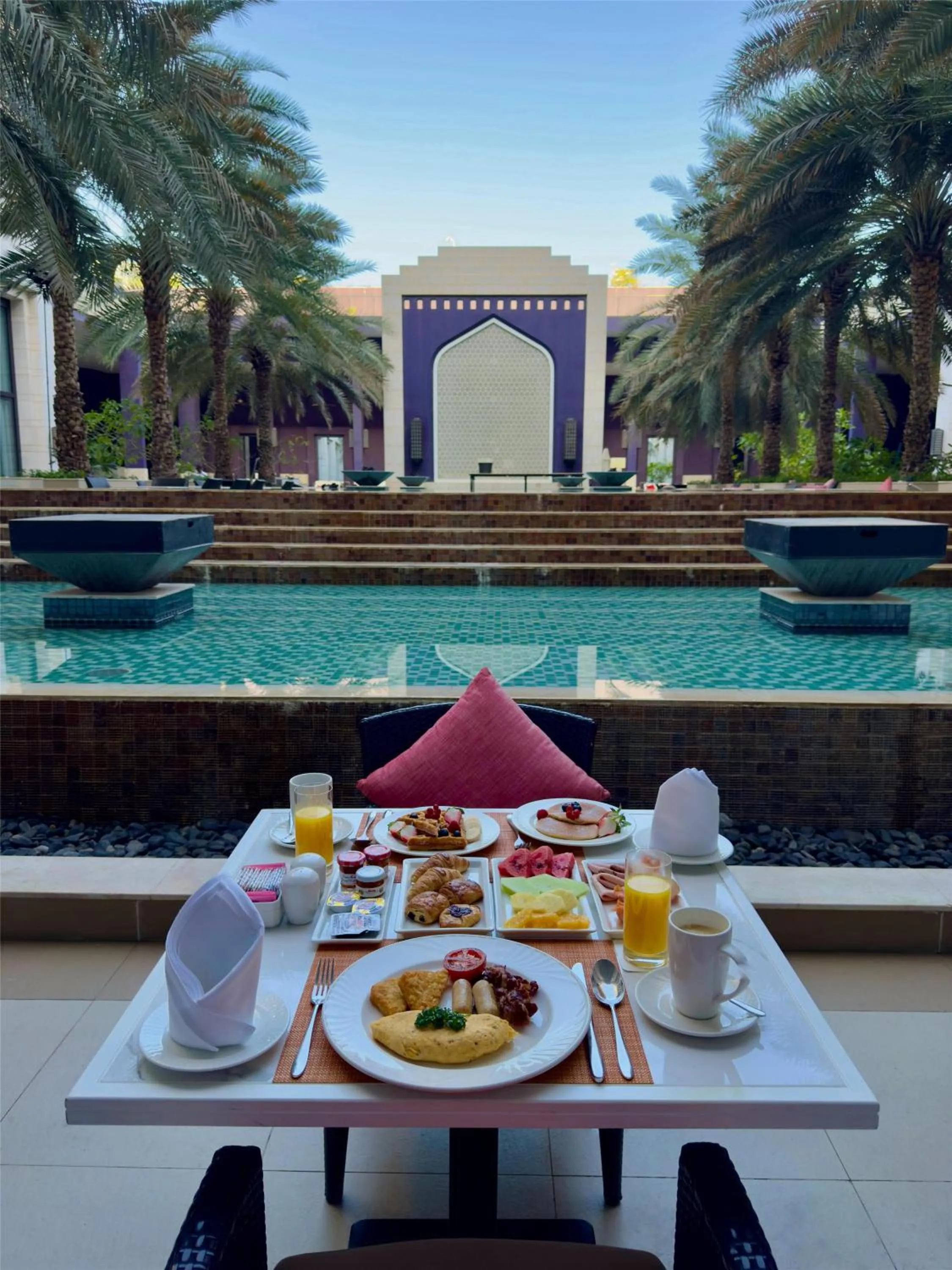 Breakfast in Radisson Collection Muscat, Hormuz Grand