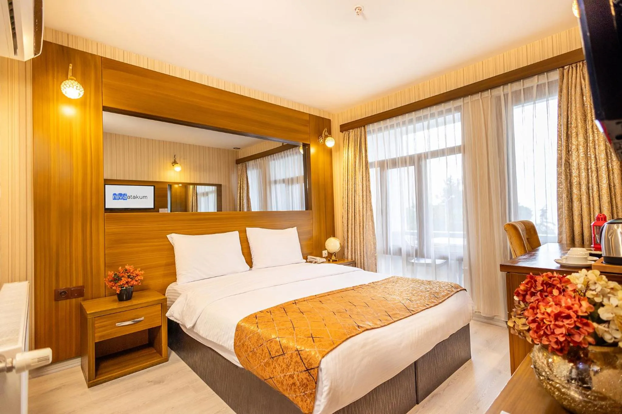 Bed in Niva Atakum Otel