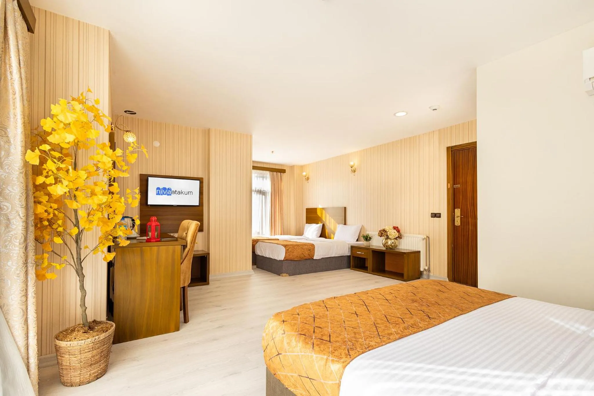 Bed in Niva Atakum Otel