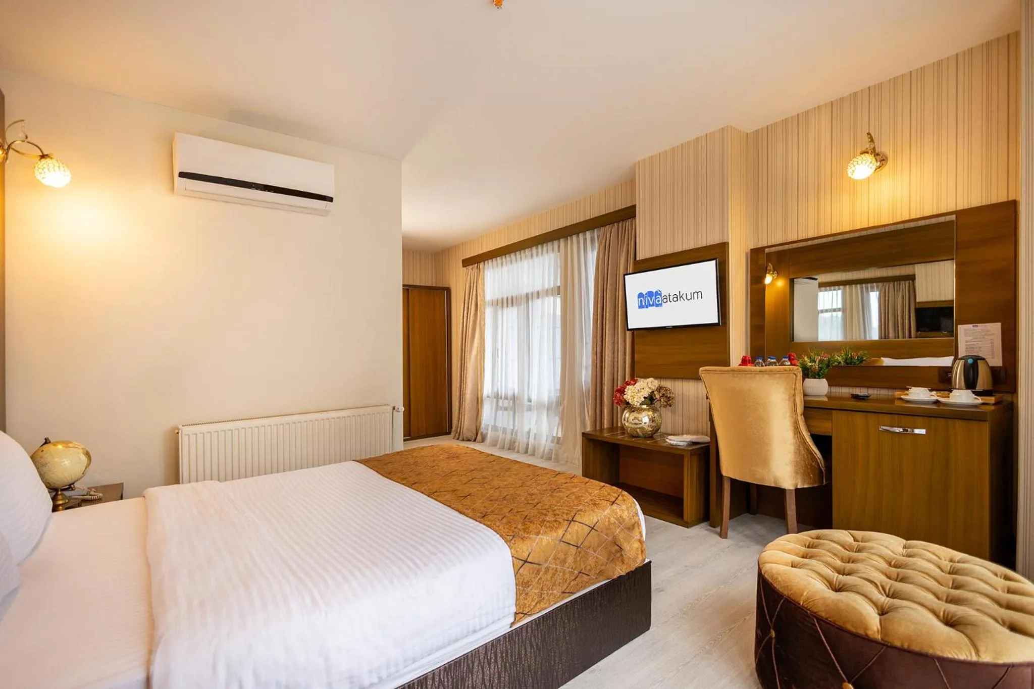 Bed in Niva Atakum Otel