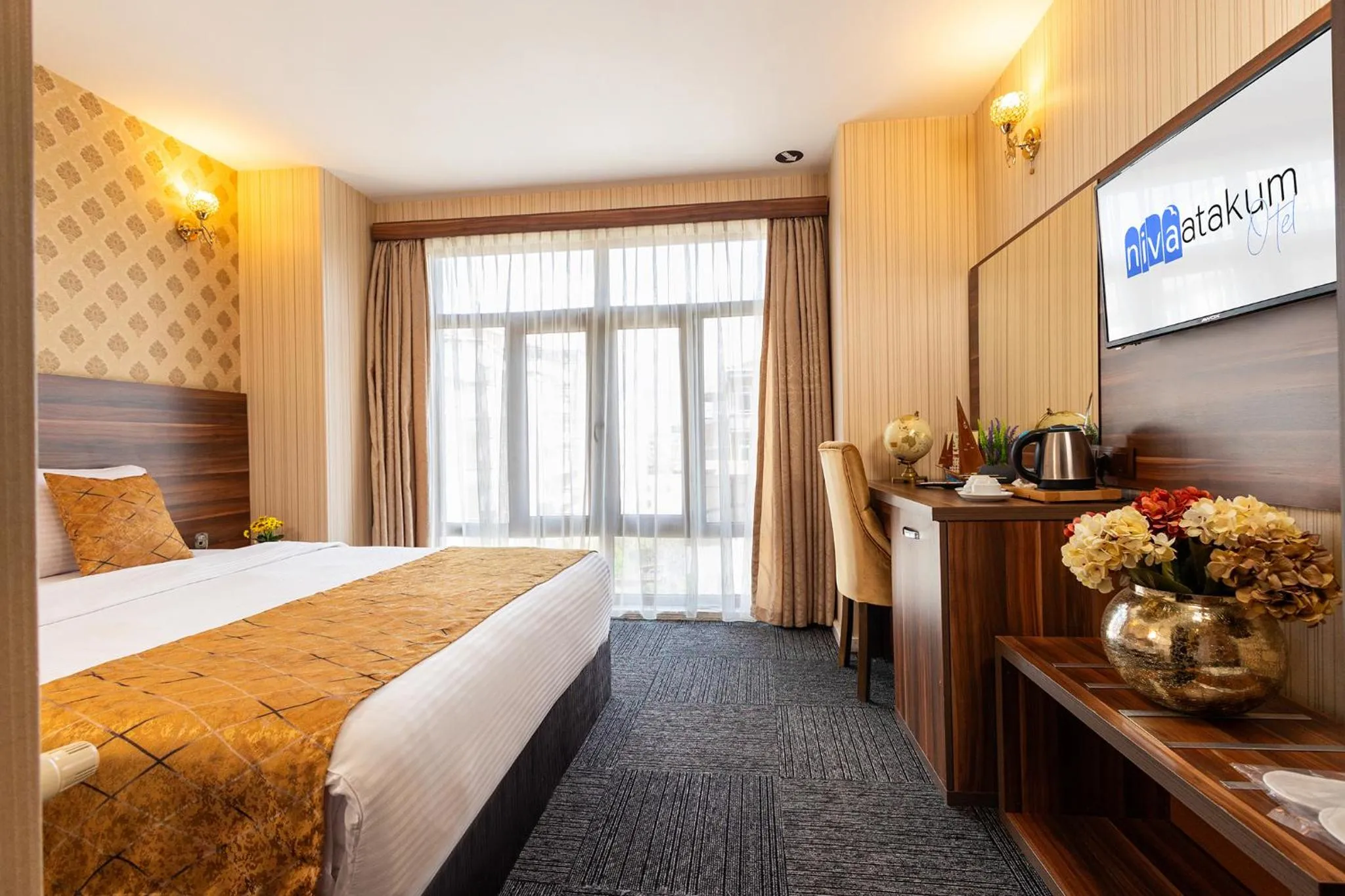 Bed in Niva Atakum Otel