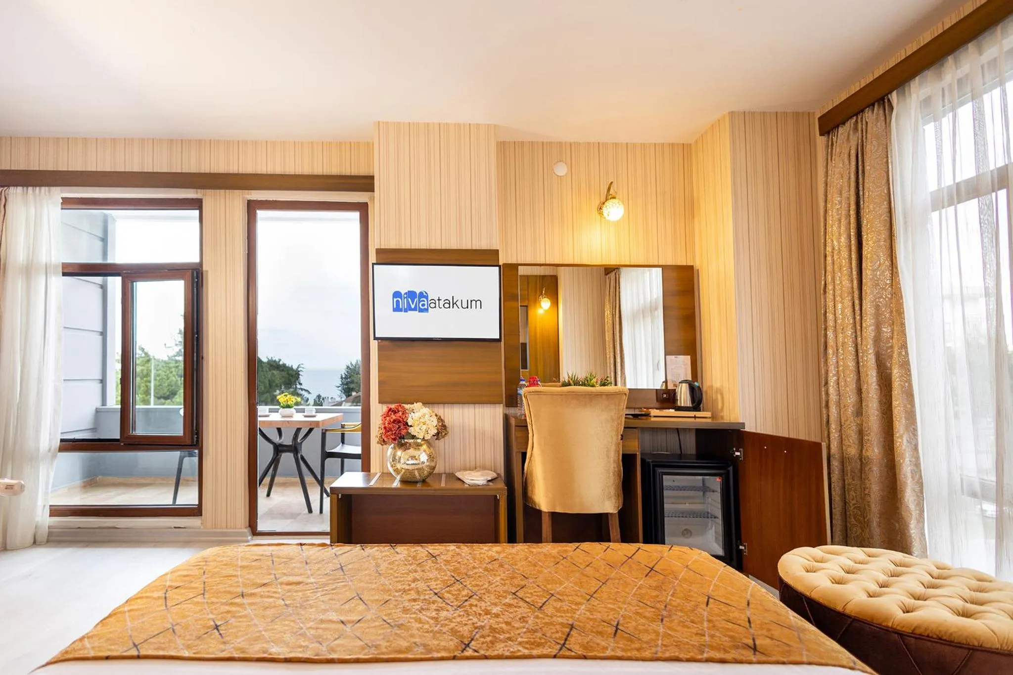 Bed in Niva Atakum Otel