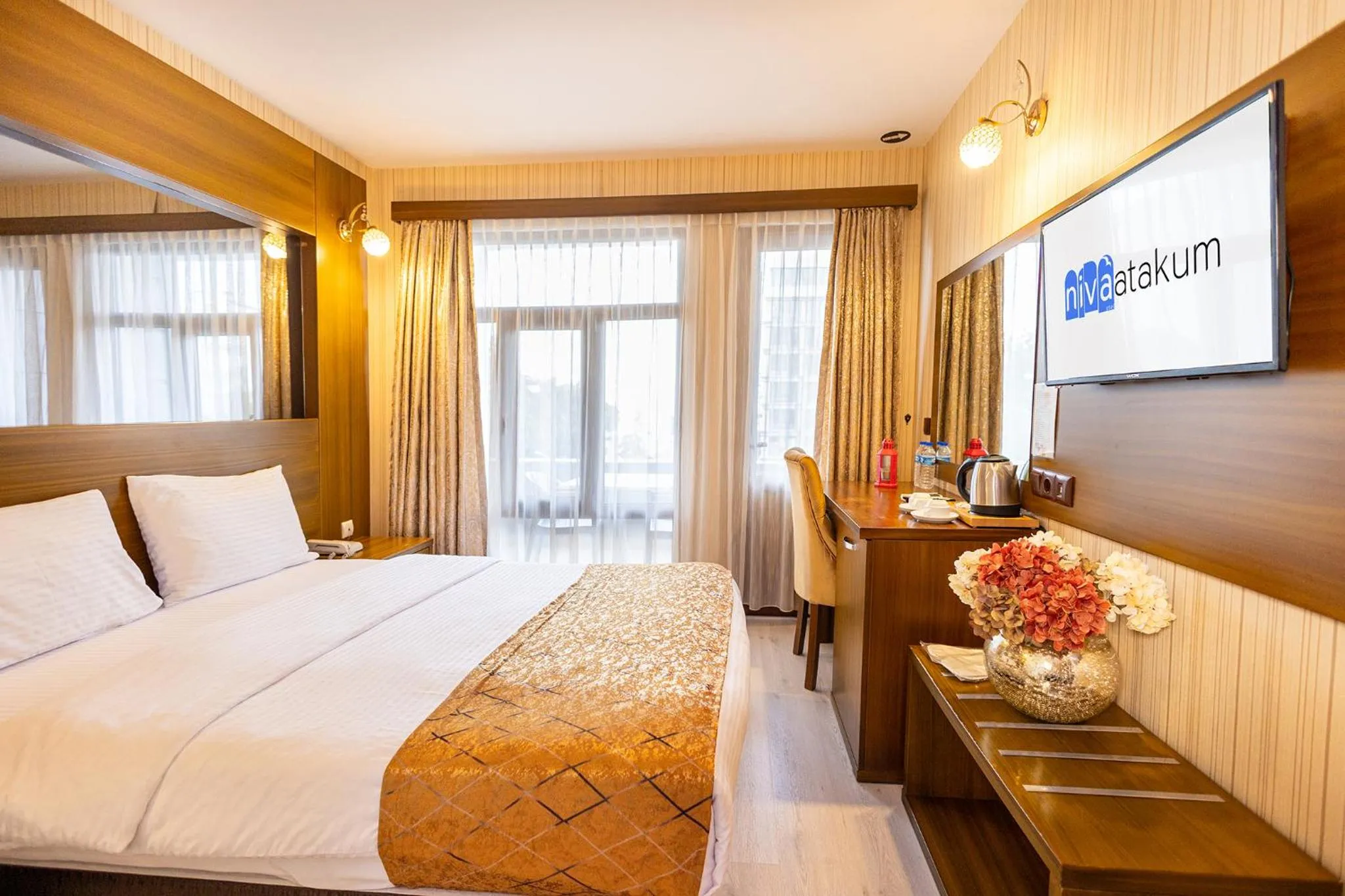 Bed in Niva Atakum Otel