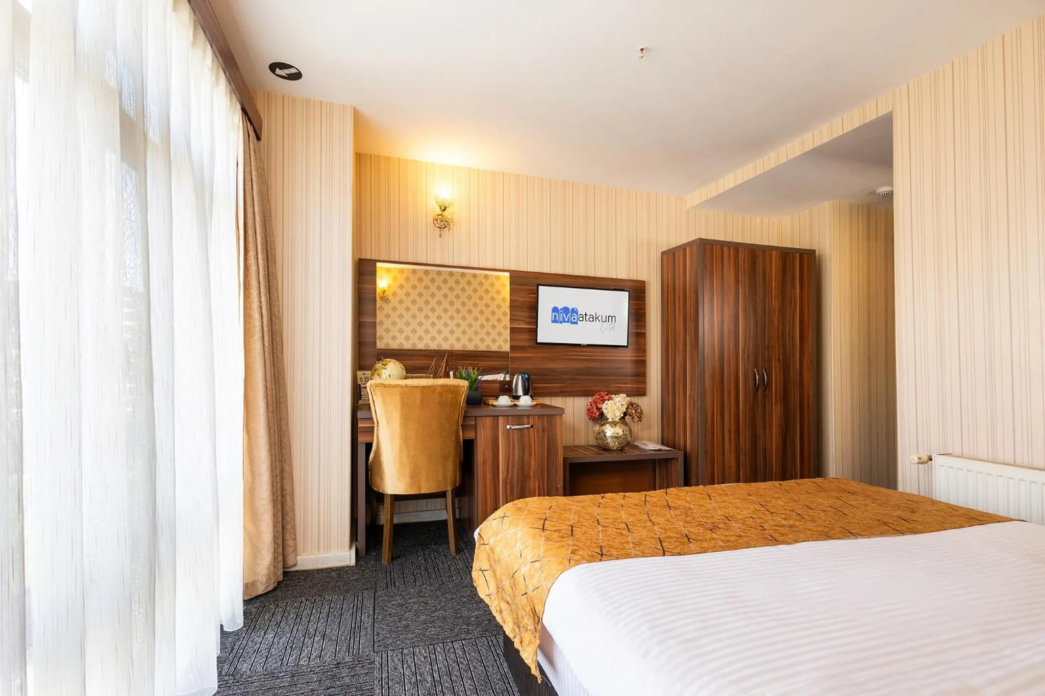 Bed in Niva Atakum Otel