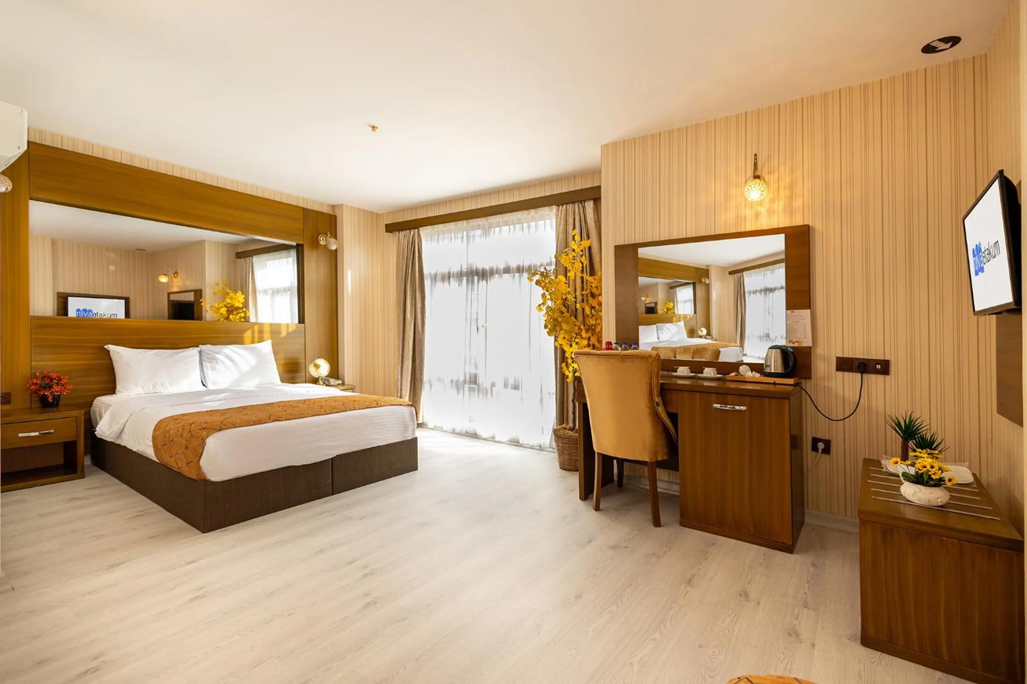 Bed in Niva Atakum Otel