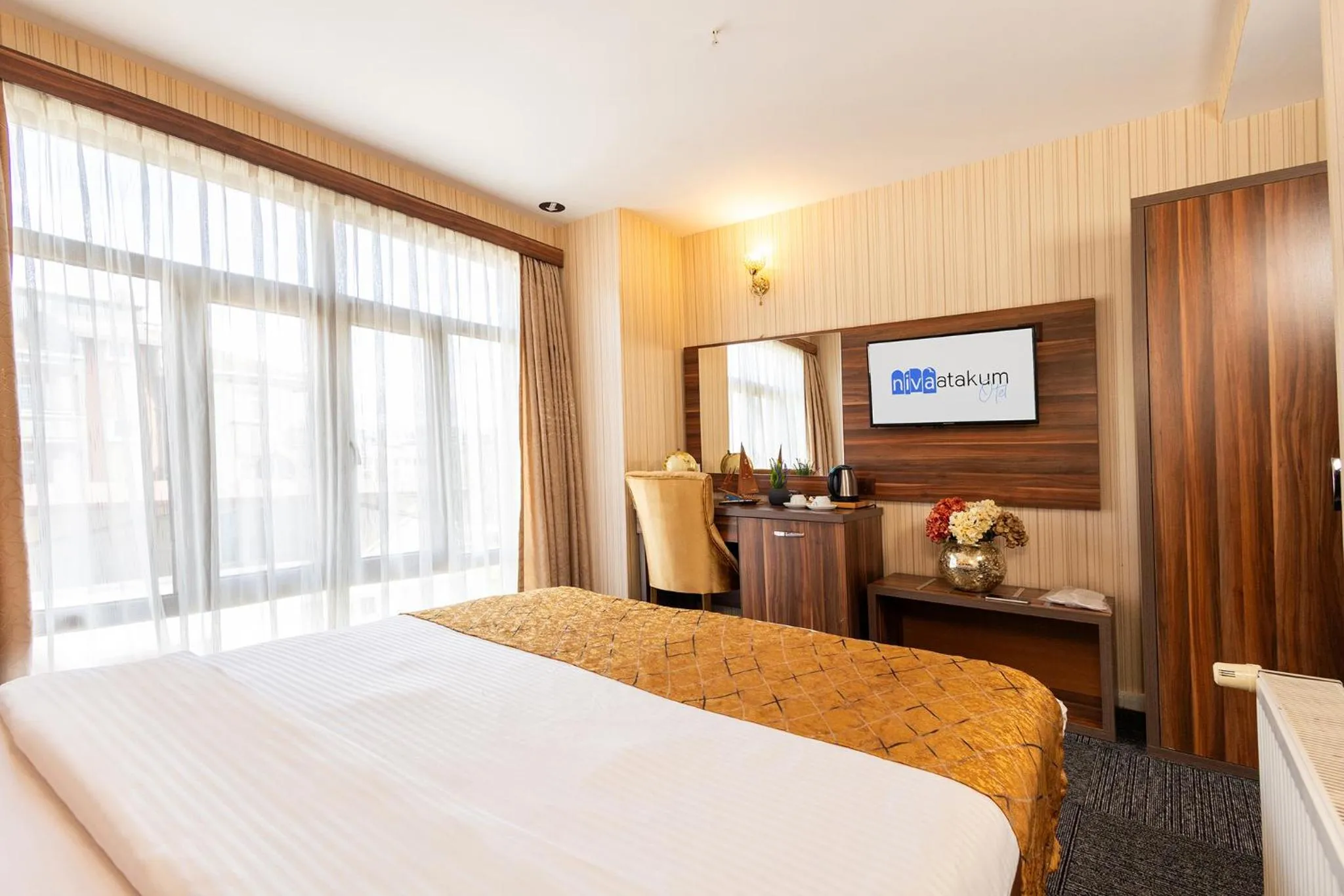 Bed in Niva Atakum Otel