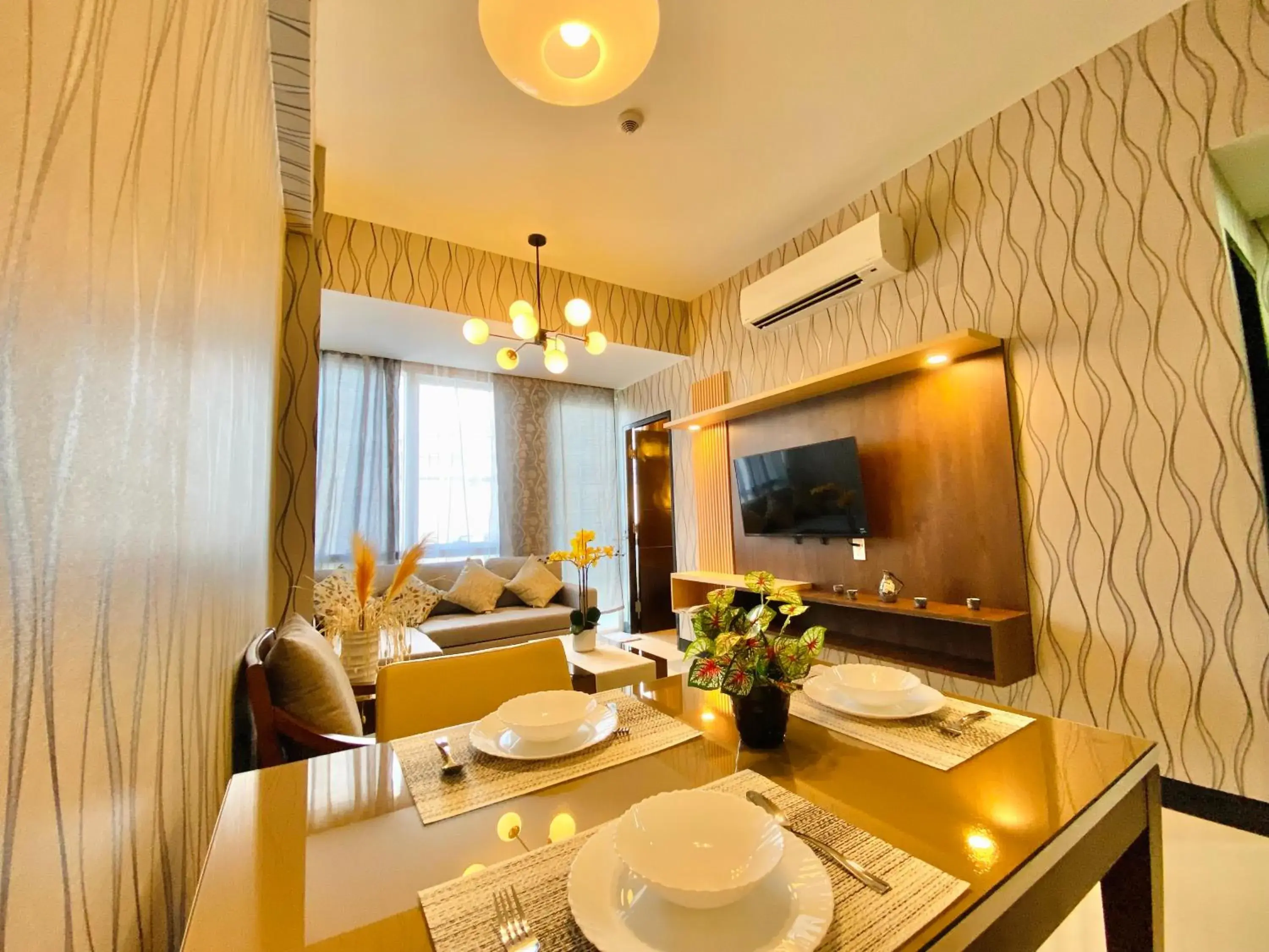 Living room in one pacific residence Living room in one pacific residence