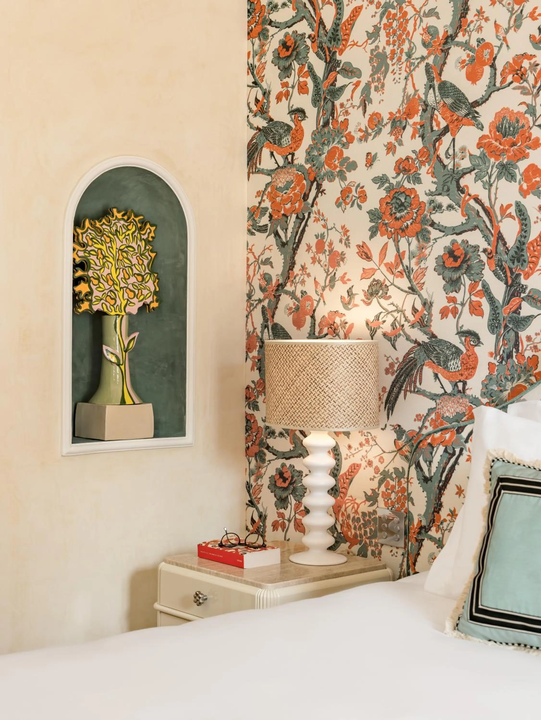 Decorative detail, Bed in Casa Monti Roma