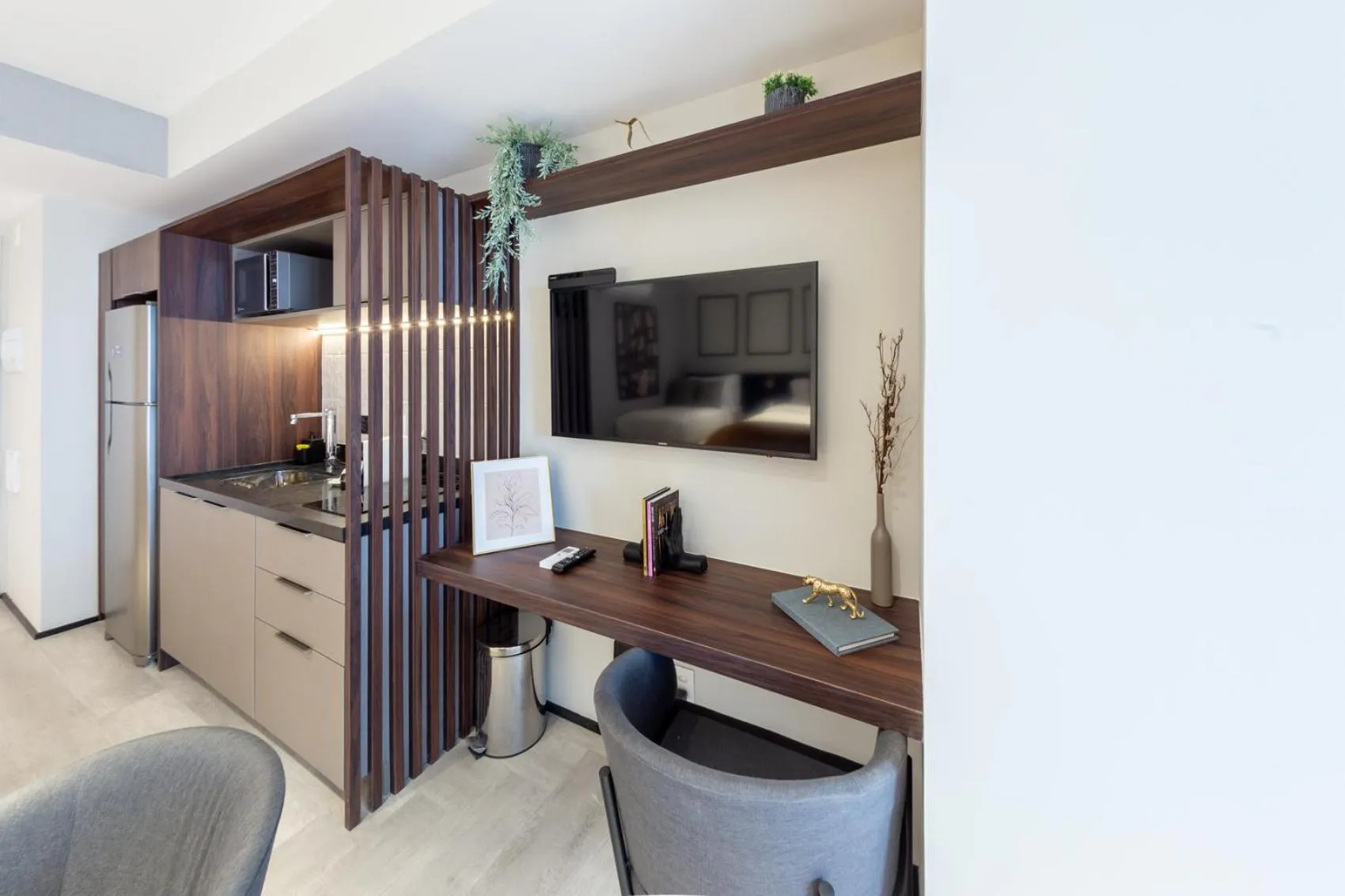 Kitchen or kitchenette in Charlie Ibirapuera - Perto da Bienal e Aeroporto CGH