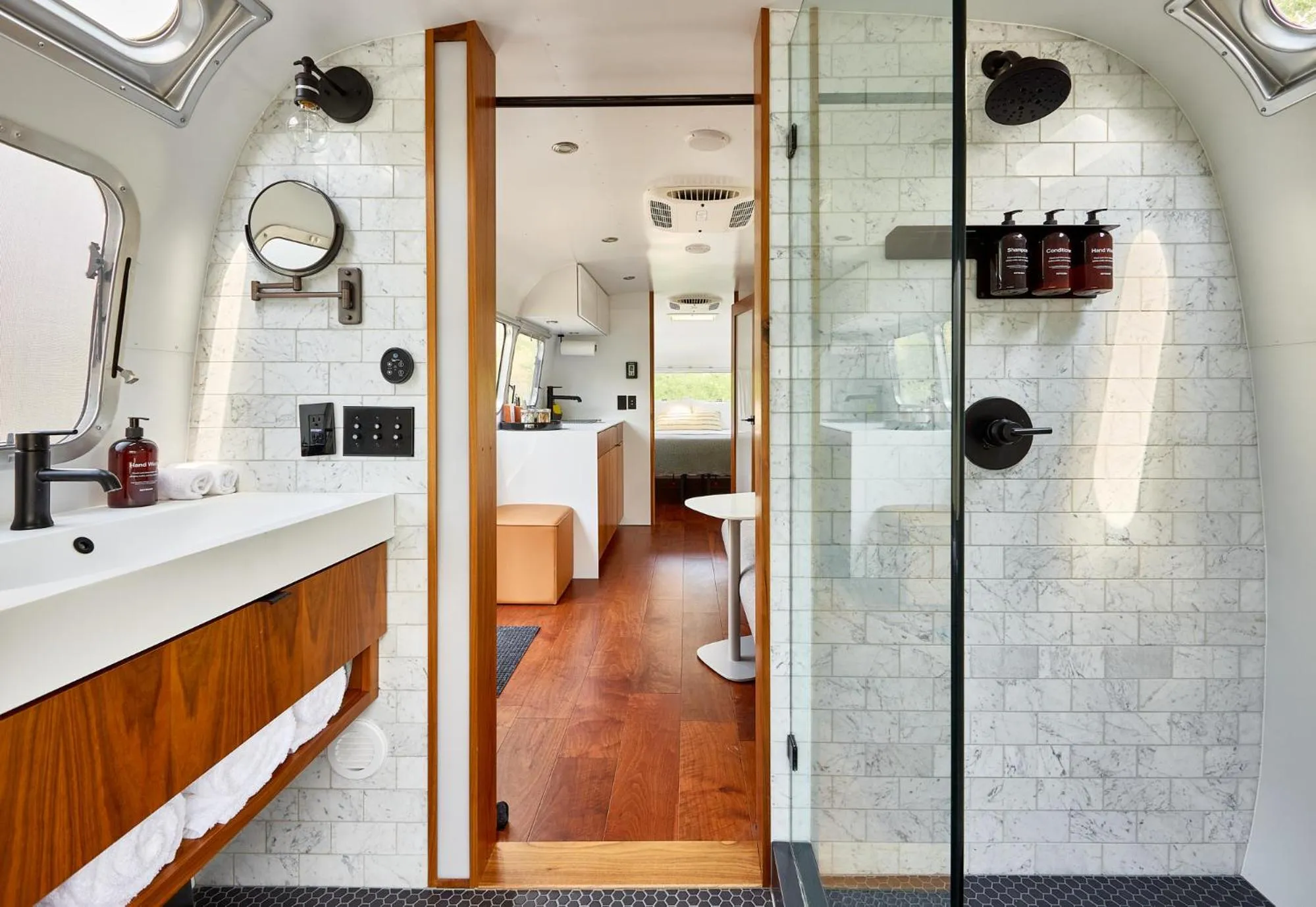 Shower in AutoCamp Sequoia