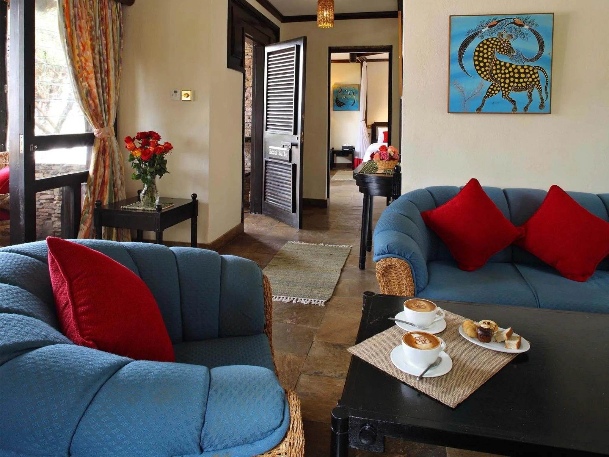 Living room in Sarova Shaba Game Lodge