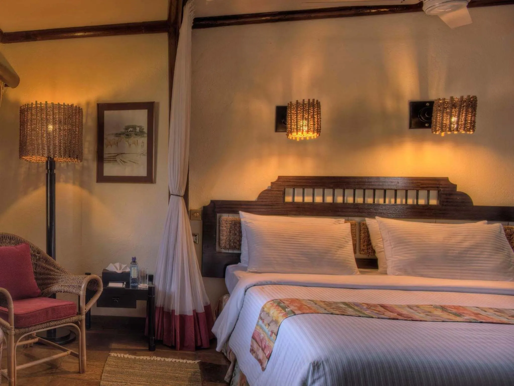 Bedroom, Bed in Sarova Shaba Game Lodge
