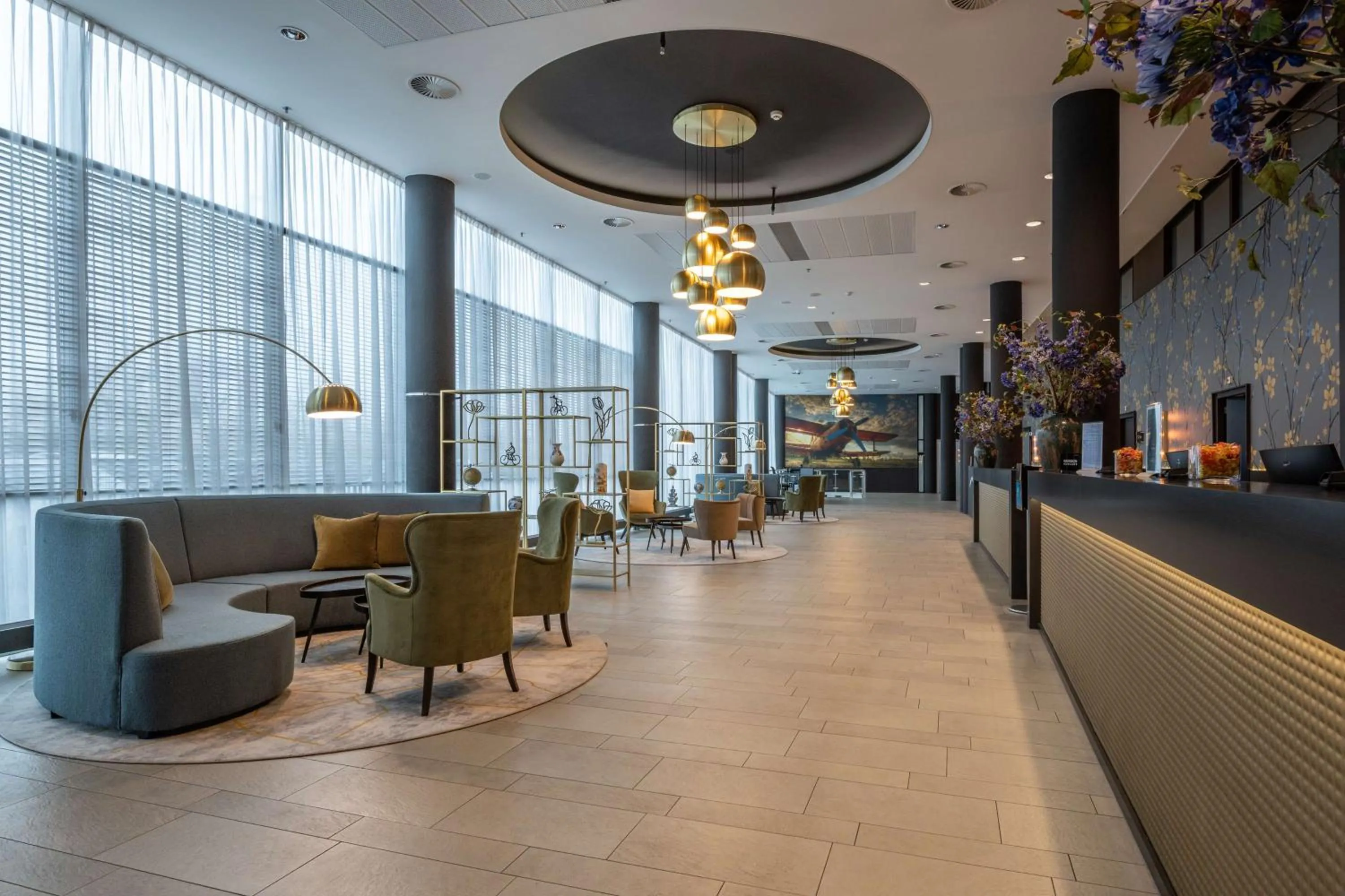 Lobby or reception in Park Plaza Amsterdam Airport