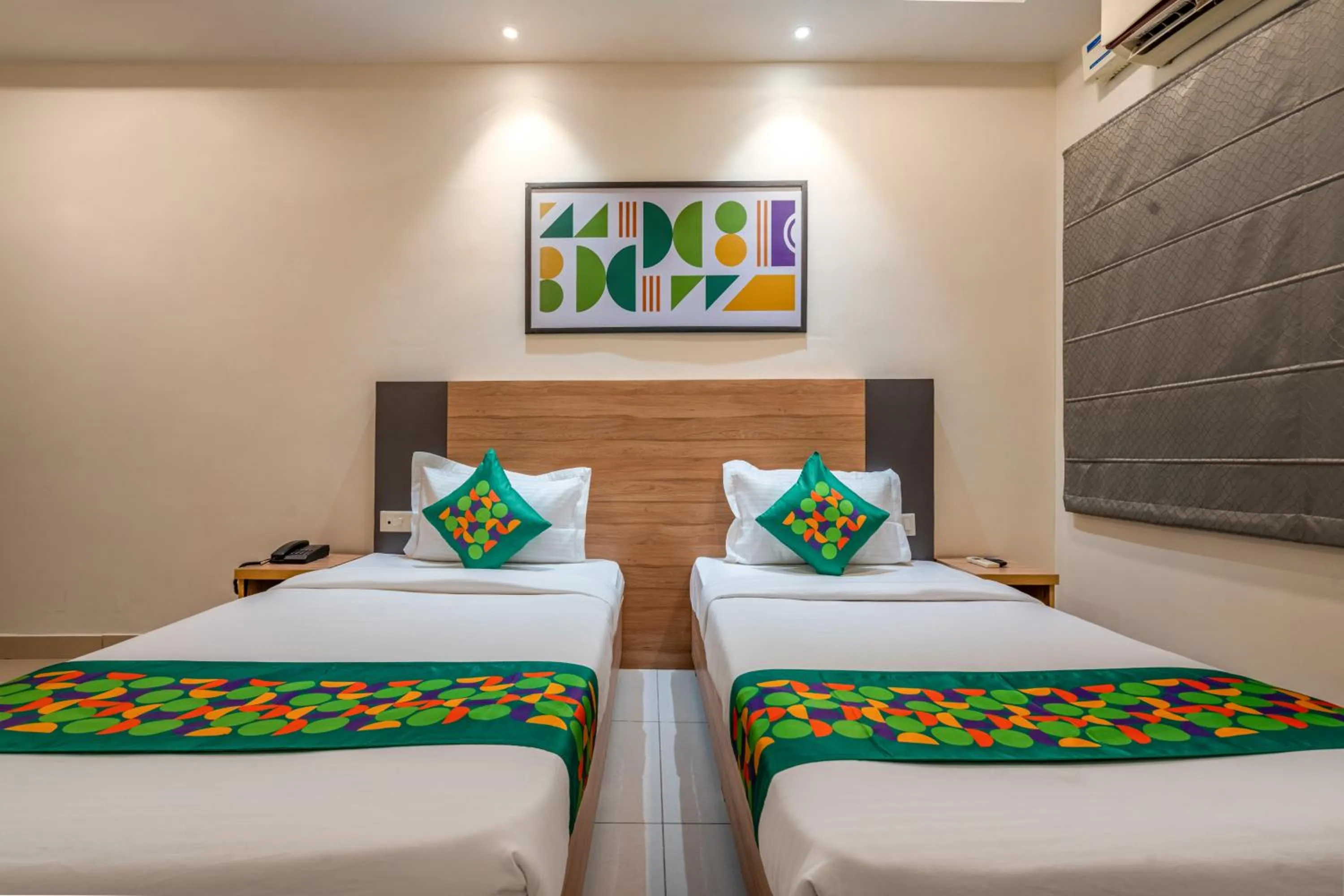 Bedroom, Bed in Treebo Sapphire Bliss