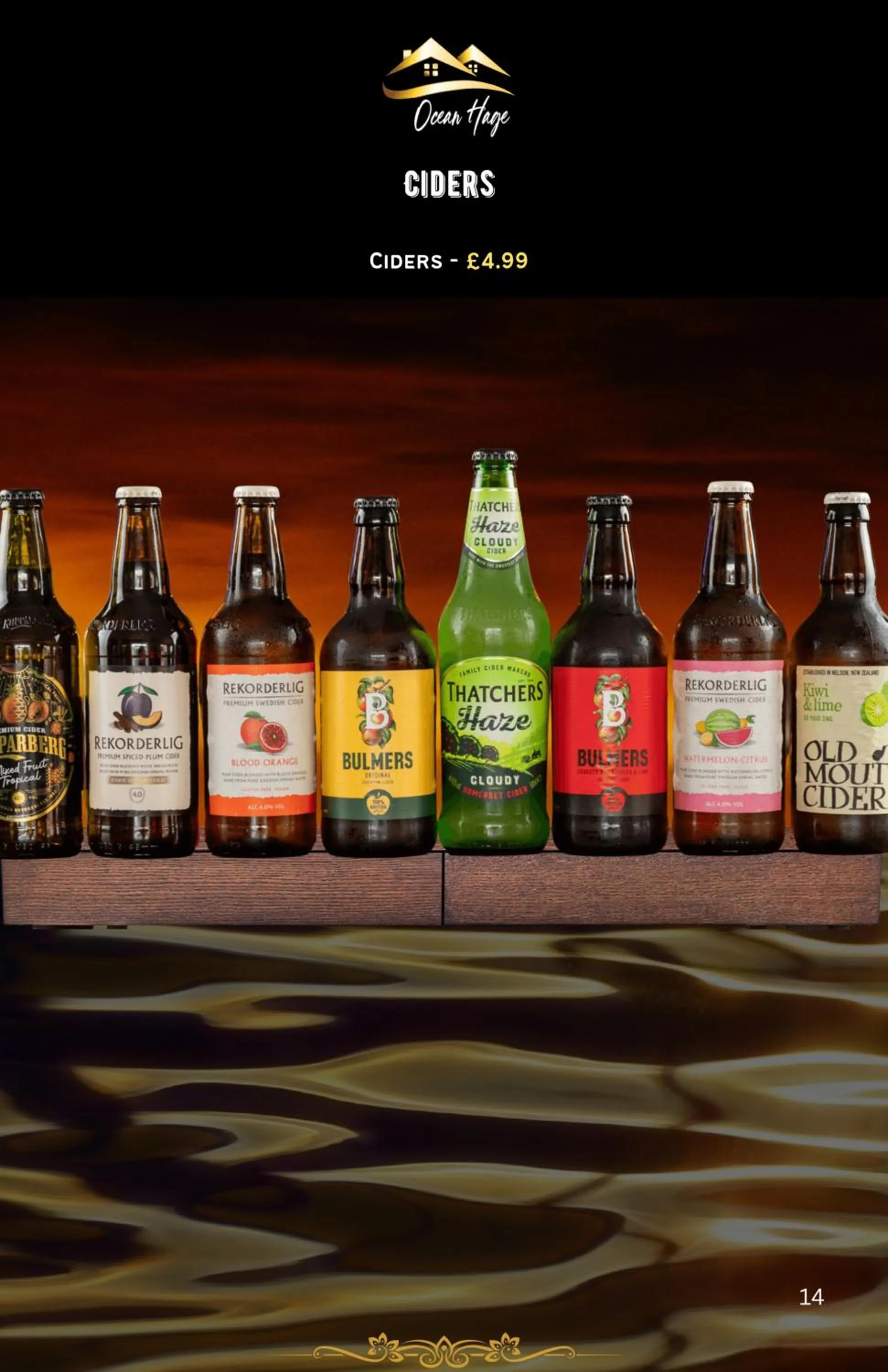 Food and drinks in Ocean Haze Hotel