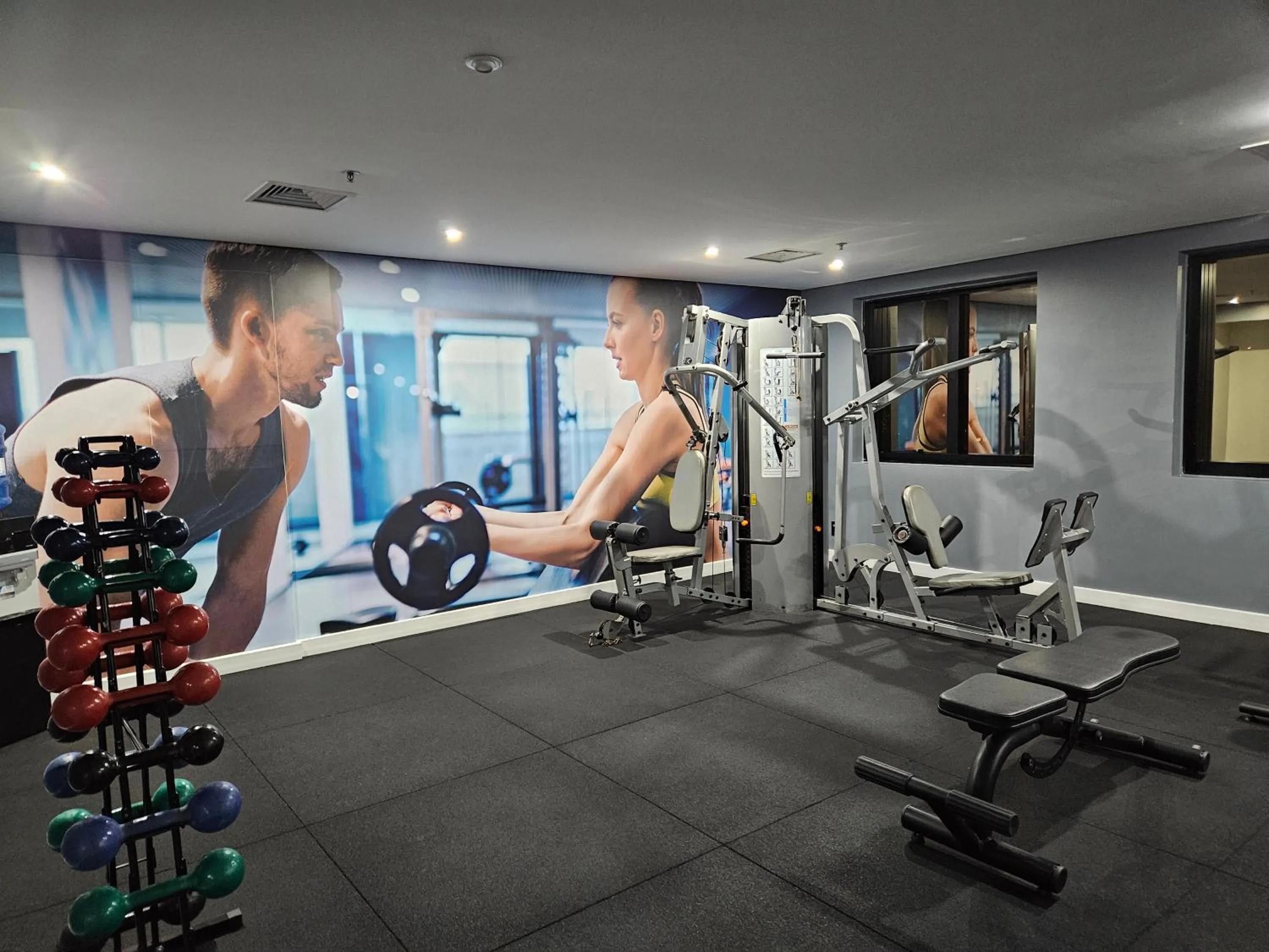 Fitness centre/facilities in Flat Hotel Slaviero Guarulhos