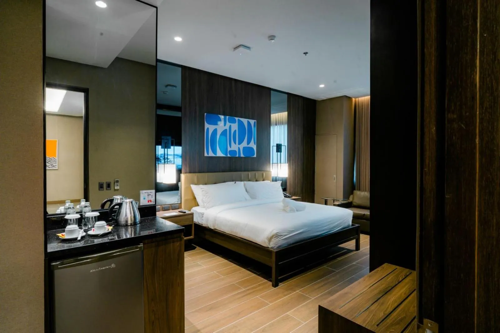 Photo of the whole room, Bed in Hotel A and A Quezon City powered by Cocotel