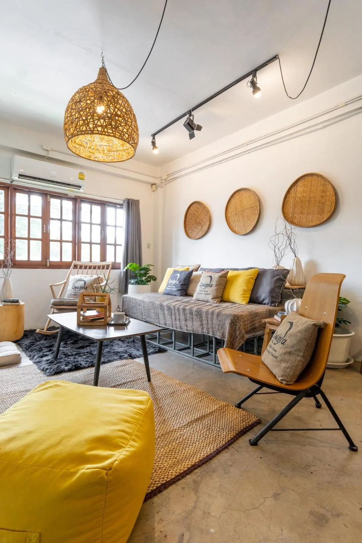 Living room in Near One Nimman 4Bedrooms TownHouse